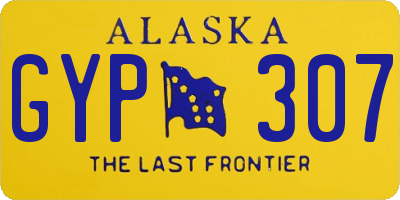 AK license plate GYP307