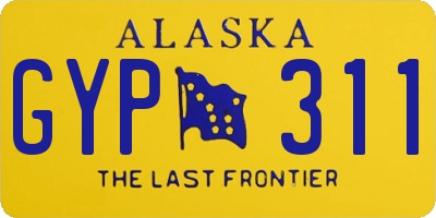 AK license plate GYP311