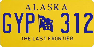 AK license plate GYP312
