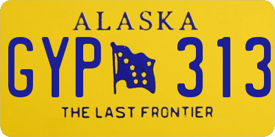 AK license plate GYP313