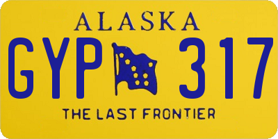 AK license plate GYP317