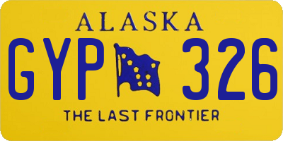 AK license plate GYP326