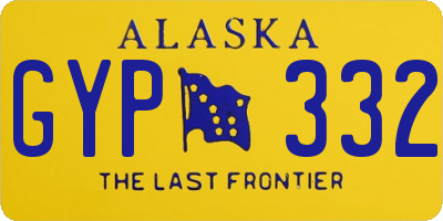 AK license plate GYP332