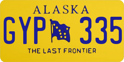 AK license plate GYP335