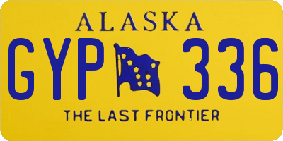AK license plate GYP336