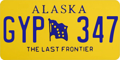 AK license plate GYP347