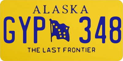 AK license plate GYP348