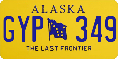 AK license plate GYP349