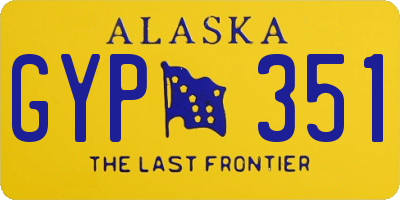 AK license plate GYP351