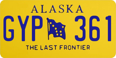 AK license plate GYP361