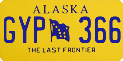 AK license plate GYP366