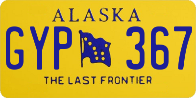 AK license plate GYP367