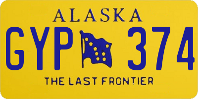 AK license plate GYP374