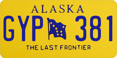 AK license plate GYP381