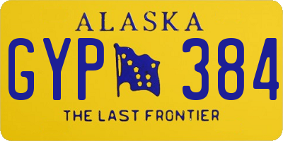 AK license plate GYP384