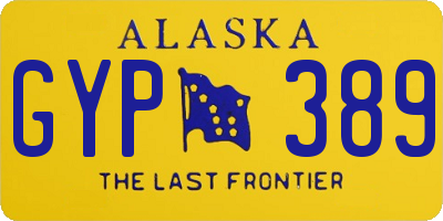 AK license plate GYP389