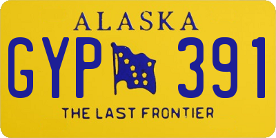 AK license plate GYP391
