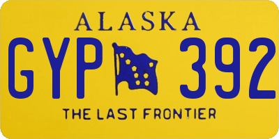 AK license plate GYP392