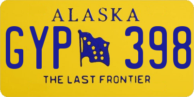 AK license plate GYP398