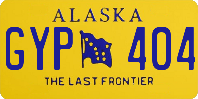 AK license plate GYP404