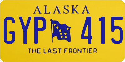 AK license plate GYP415