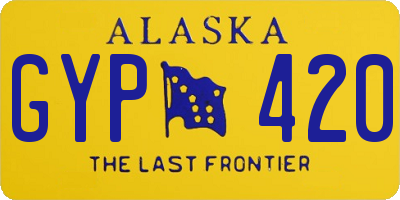 AK license plate GYP420