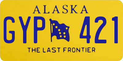 AK license plate GYP421