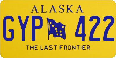 AK license plate GYP422