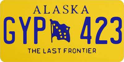 AK license plate GYP423