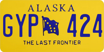 AK license plate GYP424