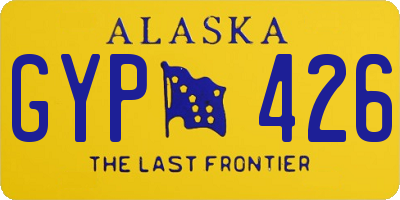 AK license plate GYP426