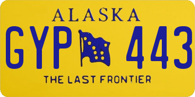 AK license plate GYP443