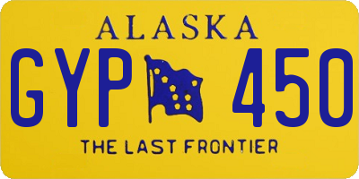 AK license plate GYP450