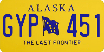 AK license plate GYP451