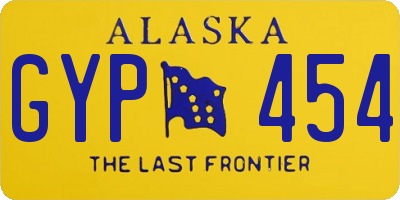 AK license plate GYP454