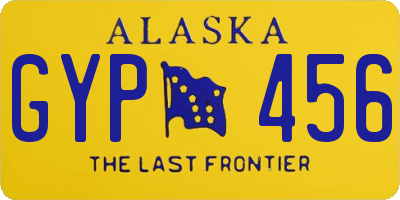 AK license plate GYP456