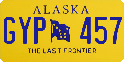 AK license plate GYP457
