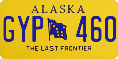 AK license plate GYP460