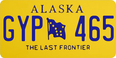 AK license plate GYP465