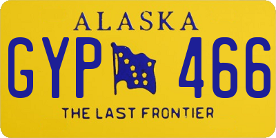AK license plate GYP466