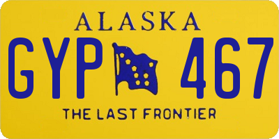 AK license plate GYP467