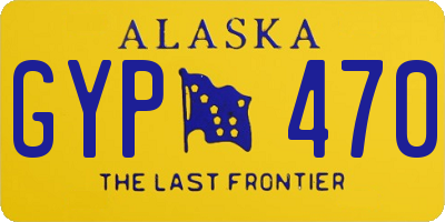 AK license plate GYP470