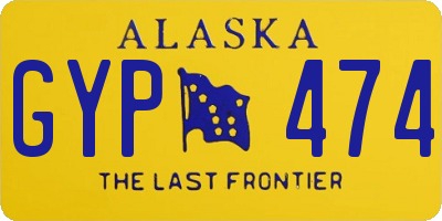 AK license plate GYP474