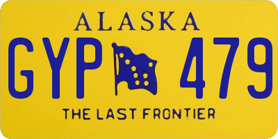 AK license plate GYP479