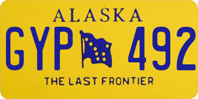 AK license plate GYP492