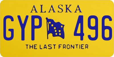 AK license plate GYP496