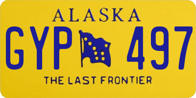 AK license plate GYP497