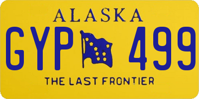 AK license plate GYP499