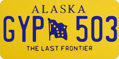 AK license plate GYP503