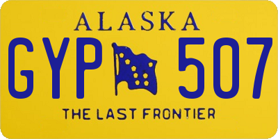 AK license plate GYP507